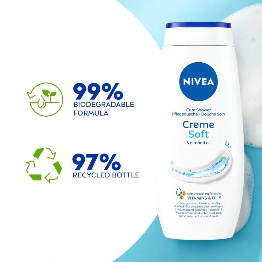 Nivea Care Shower Creme Soft & Almond Oil 250 ML