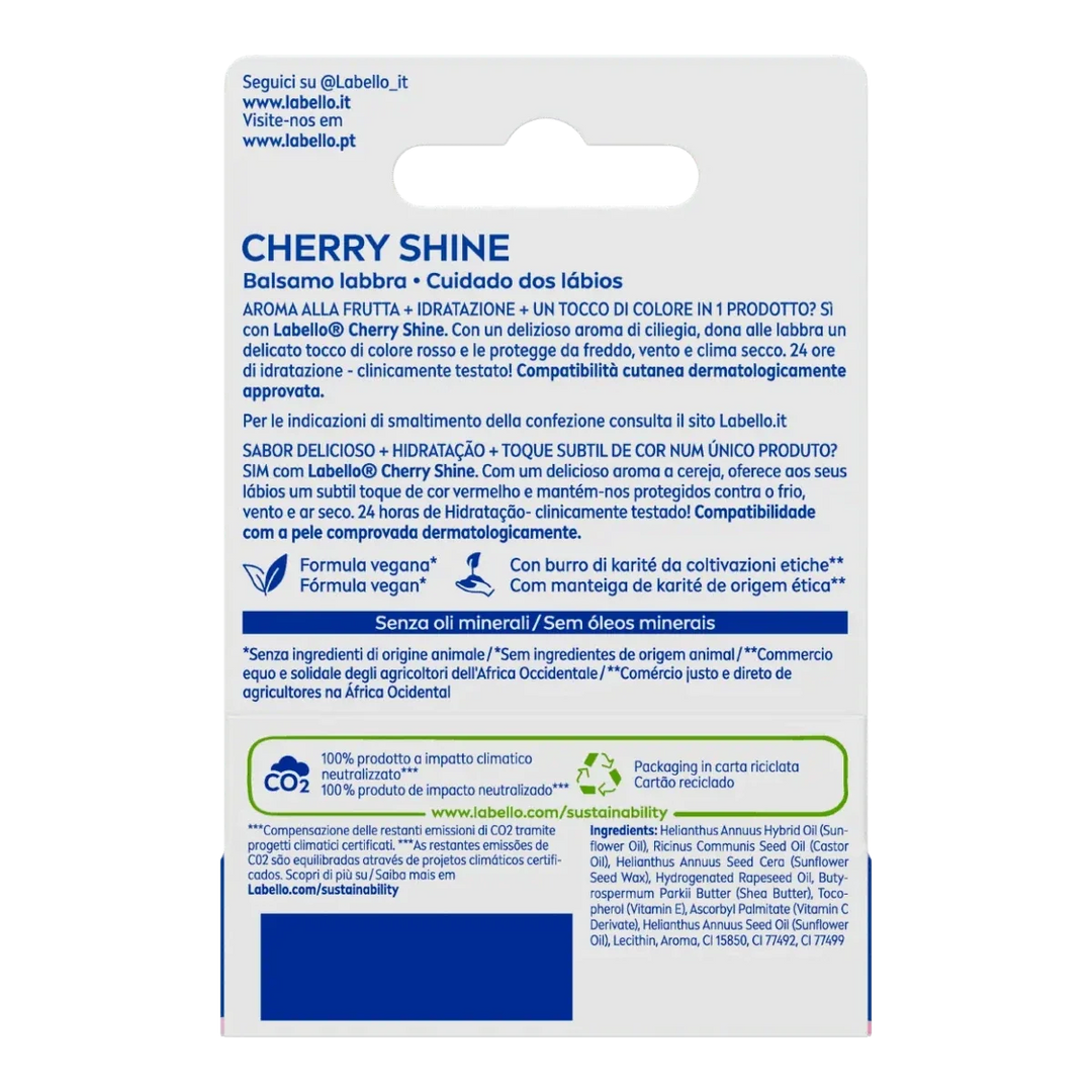 Nivea Labello Cherry Shine 24H Moisture 4.8 GM