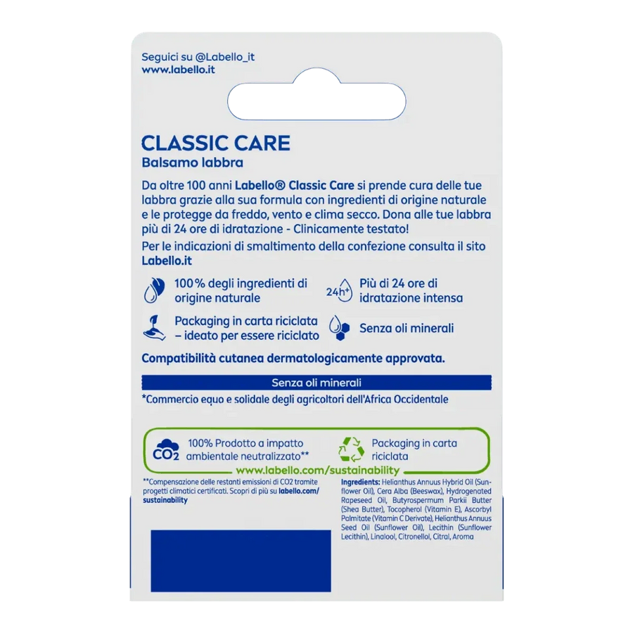 Nivea Labello Classic Care 24H Moisture 4.8 GM