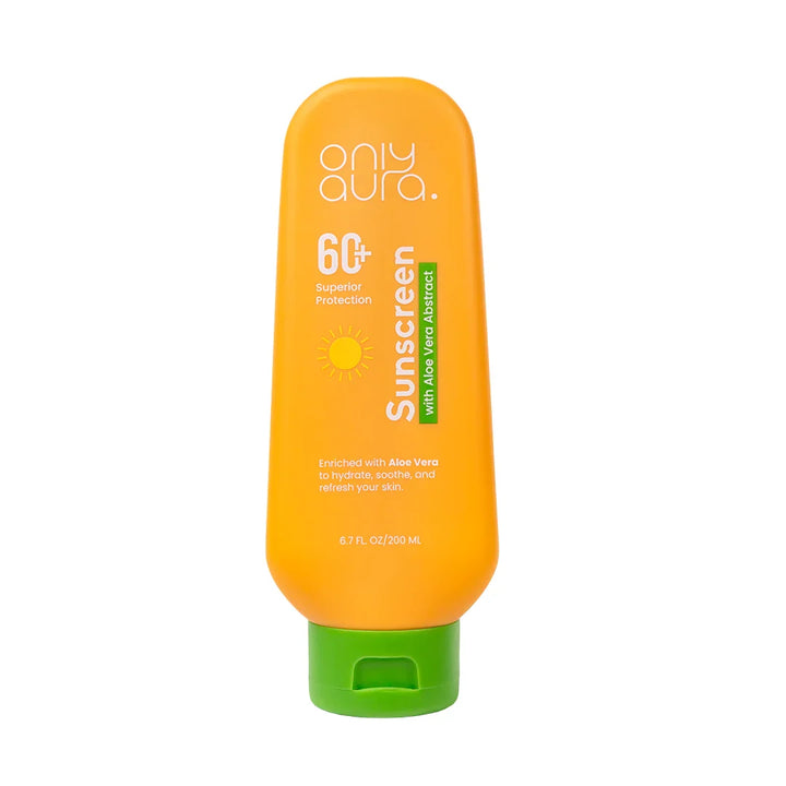 Only Aura Aloevera Sunscreen SPF60 200 ML