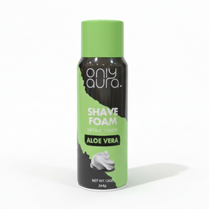 Only Aura Shave Foam Extra Thick 344 ML Aloe Vera