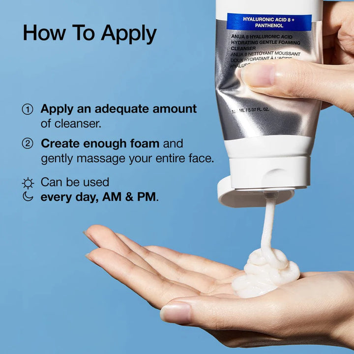 8 Hyaluronic Acid Hydrating Gentle Foaming Cleanser - Image 5