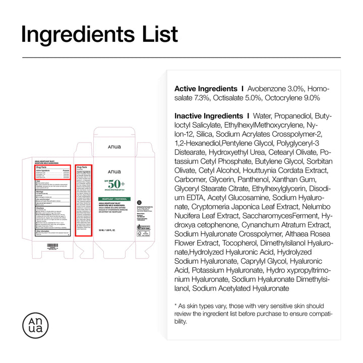 Heartleaf Silky Moisture Mild Sunscreen - Image 9