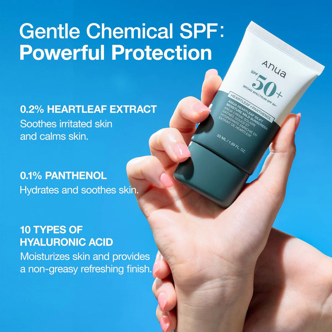 Heartleaf Silky Moisture Mild Sunscreen - Image 3