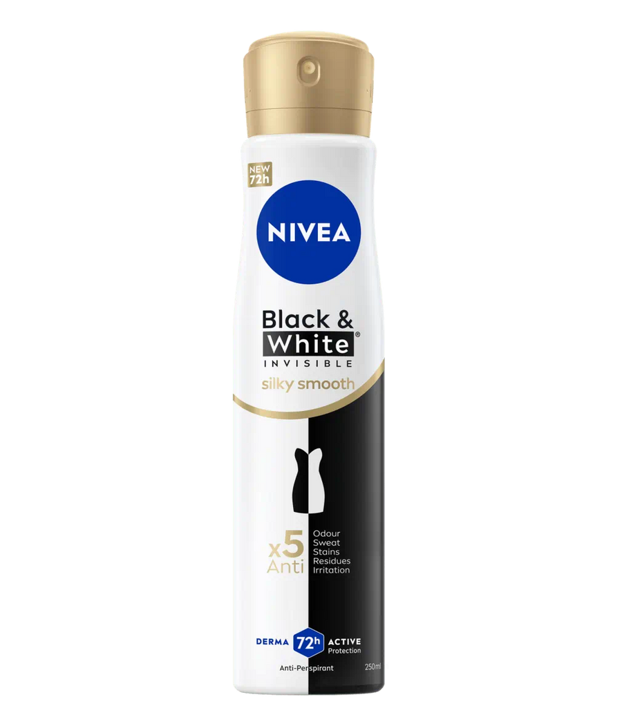 Nivea Black & White Invisible Silky Smooth Body Spray 200 ML