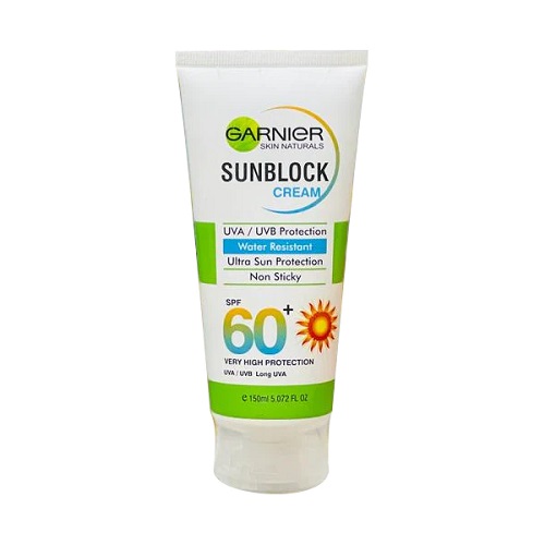 Garnier Sunblock Cream SPF 60 150 ML - Beautylooks.pk