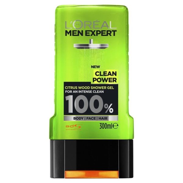 L’ORÉAL PARIS MEN EXPERT CLEAN POWER SHOWER GEL 300ML