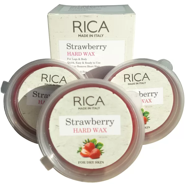 Rica Strawberry Hard Wax 3 Pieces Buy Online in Pakistan on Beautylooks.pk