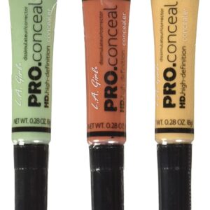 L.A. Girl Pro Conceal Set Orange, Yellow, Green Correctors